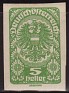 Austria - 1919 - Coat Of Arms - 5 H - Green - Austria, Coats Of Arms - Scott 201 - 0
